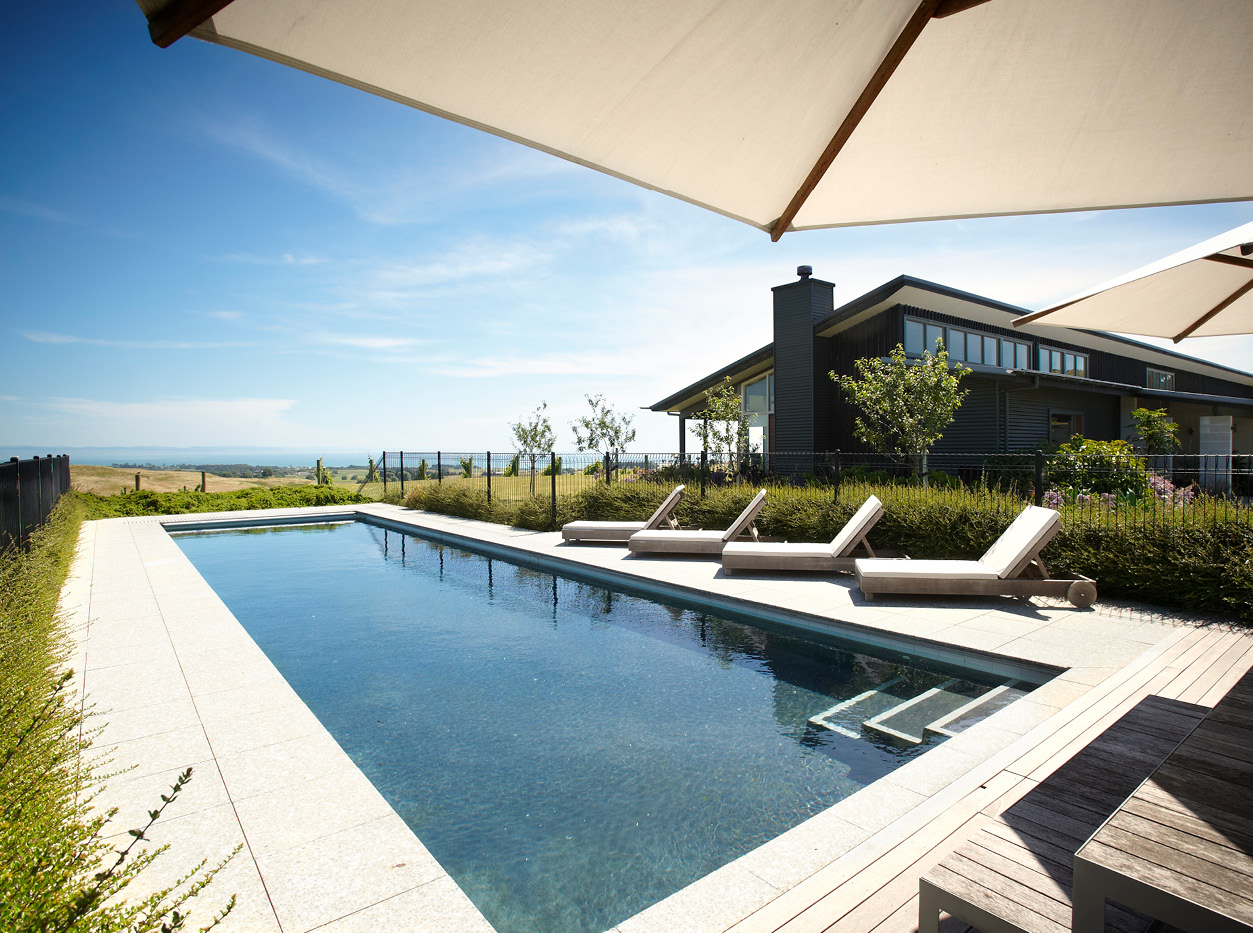 Pool-view-from-pool-house new Zealand wine 